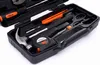A close-up view of an open toolbox filled with various tools, set against a white background. Produktbild-Vorschau