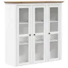 vidaXL Highboard BODO blanc marron 115,5x43x200,5 cm Pin Voir les images du produit 3
