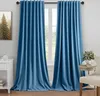 2 cortinas de terciopelo, opacas, con aislamiento térmico, Vista previa de la imagen del producto 8