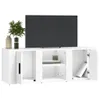 vidaXL Szafka pod TV biała 100x31,5x35 cm materiał Podgląd zdjęcia produktu 4