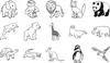Heyda 204888491 Set di francobolli "Animali dello zoo Anteprima dell’immagine prodotto 2