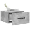 vidaXL Tables de chevet murales 2 pcs. Gris béton 35x35x20 Voir les images du produit 4
