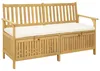 Úložná lavice s polštářem s úložištěm 148 x 63 x 84 cm Náhled obrázku produktu 1