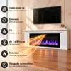 HOMAVO 50 pulgadas Chimenea eléctrica con mueble 1000/2000 Vista previa de la imagen del producto 5