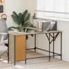 Psací stůl Sonoma dub 141x141x75 cm materiál na bázi dřeva Náhled obrázku produktu 3