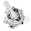 A white 6-way valve for a pool filter system, shown from a slightly elevated angle against a white background. Produktbild-Vorschau
