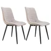 2er-Set ergonomische Esszimmerstühle, moderner Produktbild-Vorschau 1