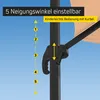 Ampelschirm 3,5 m rund Sonnenschirm Garten drehbar mit Produktbild-Vorschau 10