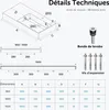 doporro Lavabo Suspendu Blanc 90cm Vasque à Poser Lave Voir les images du produit 7