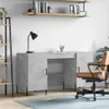 [Home] Schreibtisch Betongrau 140x50x75 cm Holzwerkstoff , Produktbild-Vorschau 1