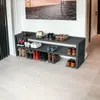DanDiBo Étagère à chaussures Noir Métal 2 niveaux 96497 Voir les images du produit 5
