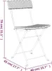 Bistrostühle 2 Stk. Klappbar Schwarz Poly Rattan und Stahl Produktbild-Vorschau 9