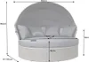 riess-ambiente Outdoor Sonneninsel PLAYA LIVING 160cm grau Produktbild-Vorschau 7