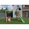 Fungoo Spielturm "Lucas" natur mit Doppelschaukel, Rutsche Produktbild-Vorschau 4