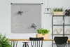 MuchoWow® Wandteppich Wandbehang Zwei kleine Schildkröten Produktbild-Vorschau 2