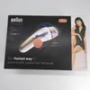 The image shows the packaging for a Braun Skin i-expert IPL hair removal system. A woman is featured on the right side of the box. Podgląd zdjęcia produktu
