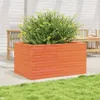 vidaXL Pflanzkübel Wachsbraun 90x60x46 cm Massivholz Kiefer Produktbild-Vorschau 3