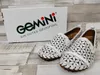 Gemini Damen Slipper Leder Mokassin floral Blumen Cutouts Produktbild-Vorschau 6