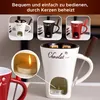 130ml Schokofondue Tasse mit Gabel für Schokolade Käse Produktbild-Vorschau 7