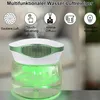 A multifunctional water air purifier with features highlighted by icons and text. Produktbild-Vorschau