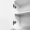 Stehender weisser Waschmaschinenschrank mit Doppeltueren Produktbild-Vorschau 7