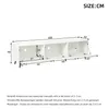 KLAM HOME Lowboard Weißer XXL TV-Schrank 180cm für bis 80 Produktbild-Vorschau 6
