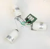 Deckenlampe rund Ø 60 cm Grün Gold 3x E27 Stoff Metall Produktbild-Vorschau 6