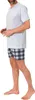 Normann Herren kurzarm Schlafanzug Shorty Pyjama mit Hose Produktbild-Vorschau 1