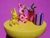 Gift Company Mignon Vase Hase Leo S gelb/lila 9cm Produktbild-Vorschau 2