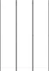 vidaXL Paravento a 3 ante, bianco, 150x220 cm, in tessuto Anteprima dell’immagine prodotto 8