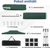 A collage of product components and accessories for a pop-up tent, with German text labels. Voir les images du produit
