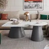 2in1 Couchtisch CASTELLE II weiß hochglanz, Grau / Weiß Produktbild-Vorschau 1