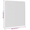 vidaXL Zanzariera magnetica per finestre bianca 130x150 cm Anteprima dell’immagine prodotto 10