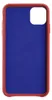 The back of a red and blue iPhone 11 case. Podgląd zdjęcia produktu