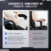 Comparison of two types of armrests on a gaming chair, highlighting the benefits of adjustable armrests. Voir les images du produit