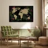 MuchoWow® Poster Weltkarte - Blätter - Dschungel 120x80 cm Produktbild-Vorschau 3