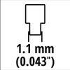 Einhell Kettensägen-Zubehör Ersatzkette 25cm 1,1 40T 3/8 Produktbild-Vorschau 2
