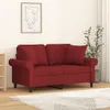vidaXL Zierkissen 2 Stk. Weinrot 40x40 cm Stoff Produktbild-Vorschau 2