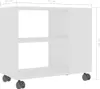 vidaXL Table d'appoint blanche 70x35x55 cm Bois composite Voir les images du produit 8
