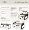 Ensemble de salon de jardin en aluminium Captive au design Voir les images du produit 6