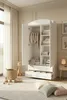Grande armoire blanche pour chambre d'enfant, 88 x 187 cm. Voir les images du produit 4