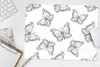 MuchoWow® Mauspad Mousepad Schmetterlinge - Muster - Produktbild-Vorschau 5
