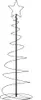 vidaXL LED Weihnachtsbaum 100 LEDs Warmweiß 150 cm Produktbild-Vorschau 5