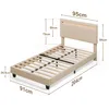 A diagram of a bed frame with dimensions indicated. Náhled obrázku produktu