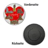 Leipziger Wahrzeichen Comic Souvenir Magnet mit Herz Produktbild-Vorschau 2