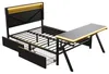 Gaming-Plattformbett 140x200 cm mit LED-Kopfteil, Produktbild-Vorschau 9