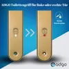 Comparison of two toilet door handles, showing a change from a white indicator to a red indicator. Anteprima dell’immagine prodotto