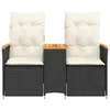 vidaXL Sofa ogrodowa 2-osobowa regulowana ze stolikiem z Podgląd zdjęcia produktu 3