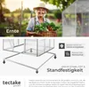 tectake® Gewächshaus mit Fundament 5,85 m³ 185 x 190 x 195 Produktbild-Vorschau 6