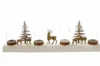 Lichterboard "Winterlandschaft" aus Holz für 4 Kerzen, Produktbild-Vorschau 4